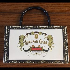 Wooden cigar box purse